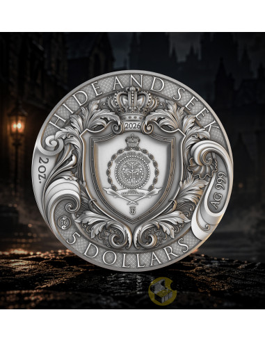 HIDE AND SEEK 2 Oz Silver Coin 5$ Niue 2026 - Coins & More - À Venir