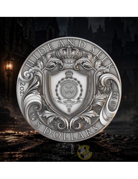 HIDE AND SEEK 2 Oz Silver Coin 5$ Niue 2026 - Coins & More - À Venir