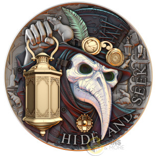 HIDE AND SEEK 2 Oz Silver Coin 5$ Niue 2026 - Coins & More - À Venir