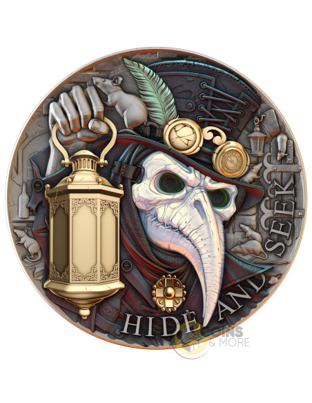 HIDE AND SEEK 2 Oz Silver Coin 5$ Niue 2026 - Coins & More - À Venir