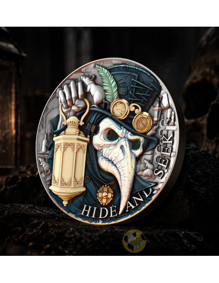 HIDE AND SEEK 2 Oz Silver Coin 5$ Niue 2026 - Coins & More - À Venir
