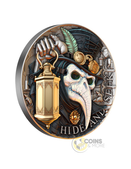 HIDE AND SEEK 2 Oz Silver Coin 5$ Niue 2026 - Coins & More - À Venir