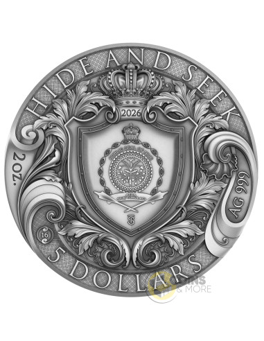 HIDE AND SEEK 2 Oz Silver Coin 5$ Niue 2026 - Coins & More - À Venir