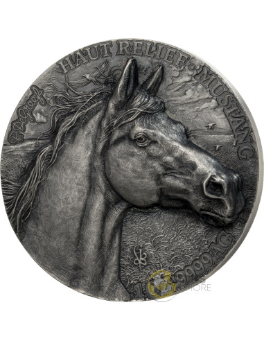 MUSTANG Big Five North America 1 Oz Silver Coin 1000 Francs Ivory Coast 2026 - Coins & More - Próximamente