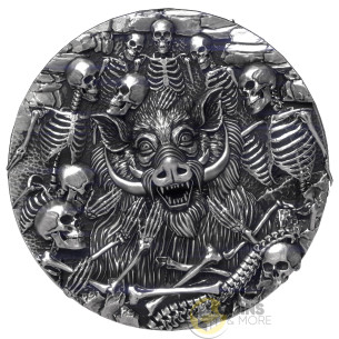 UNDYING HUNT Antique Finish 15g Silver Coin 1$ Liberia 2027 - Coins & More - Demnächst