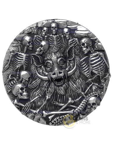 UNDYING HUNT Antique Finish 15g Silver Coin 1$ Liberia 2027 - Coins & More - Demnächst