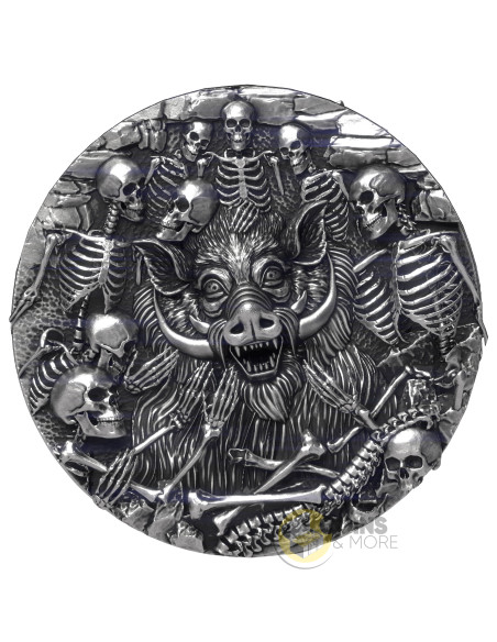 UNDYING HUNT Antique Finish 15g Silver Coin 1$ Liberia 2027 - Coins & More - Demnächst