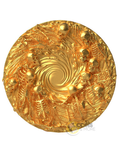 UNDYING HUNT Gold Gilded 15g Silver Coin 1$ Liberia 2027 - Coins & More - Demnächst