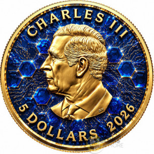 SAPPHIRE BEE 1 Oz Silver Coin 5$ Canada 2026 - Coins & More - Próximamente 2