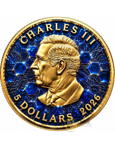 SAPPHIRE BEE 1 Oz Silver Coin 5$ Canada 2026 - Coins & More - Próximamente