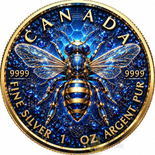 SAPPHIRE BEE 1 Oz Silver Coin 5$ Canada 2026 - Coins & More - Próximamente