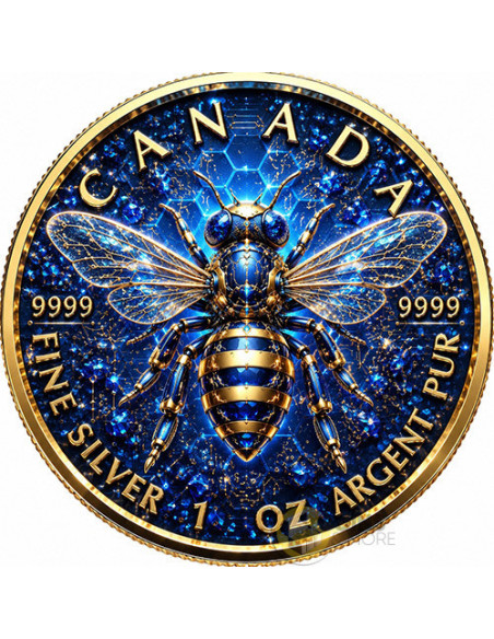 SAPPHIRE BEE 1 Oz Silver Coin 5$ Canada 2026 - Coins & More - Próximamente