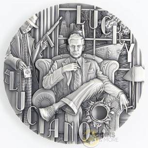 LUCKY LUCIANO The Gangsters 1Kg Kilo Silver Coin 80$ Niue 2026 - Coins & More - Próximamente