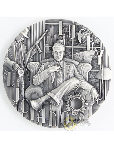LUCKY LUCIANO The Gangsters 1Kg Kilo Silver Coin 80$ Niue 2026 - Coins & More - Próximamente