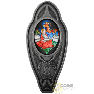 THE MOST FAMOUS STAINED GLASS WINDOWS 4x1 Oz Silver Coin 500 Francs CFA Cameroon 2026 - Coins & More - Demnächst 2