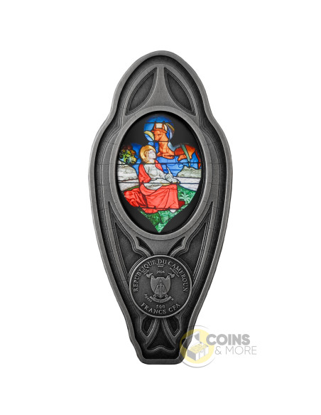 THE MOST FAMOUS STAINED GLASS WINDOWS 4x1 Oz Silver Coin 500 Francs CFA Cameroon 2026 - Coins & More - Coming Soon