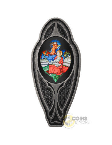 THE MOST FAMOUS STAINED GLASS WINDOWS 4x1 Oz Silver Coin 500 Francs CFA Cameroon 2026 - Coins & More - Coming Soon