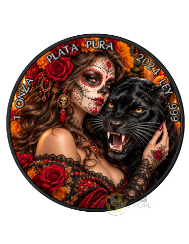 DIA DE LOS MUERTOS Special Edition III 1 Oz Silver Coin Mexico 2024 - Coins & More - Demnächst