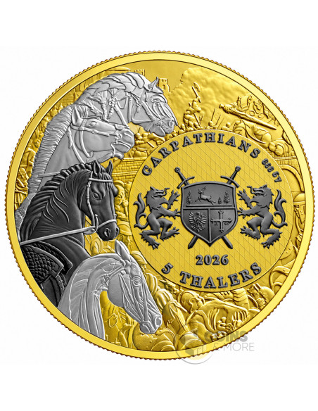 ENNOBLING BLACK HORSE Four Horsemen Of The Apocalypse 1 Oz Silver Bullion Coin 5 Thalers 2026 - Coins & More - Demnächst