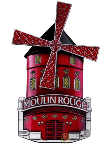MOULIN ROUGE : A CABARET IN MOTION 3 Oz Silver Coin 50 Francs Burundi 2027 - Coins & More - In Arrivo