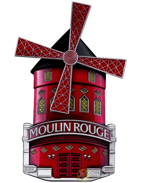 MOULIN ROUGE : A CABARET IN MOTION 3 Oz Silver Coin 50 Francs Burundi 2027 - Coins & More - In Arrivo