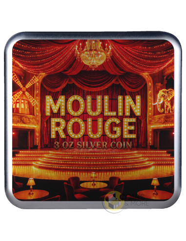 MOULIN ROUGE : A CABARET IN MOTION 3 Oz Silver Coin 50 Francs Burundi 2027 - Coins & More - In Arrivo