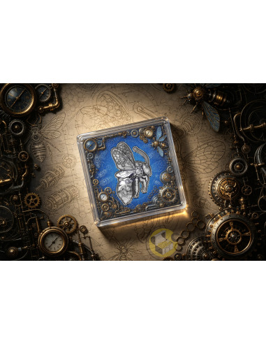 STEAMPUNK MECH BEE SHAPED 2 Oz Silver Coin 2000 Francs Cameroon 2027 - Coins & More - À Venir