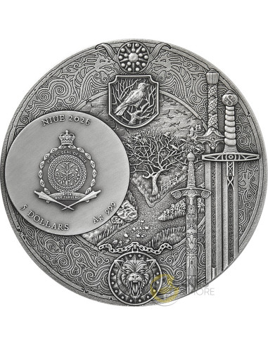 CROSSROADS OF RAVENS The Witcher 2 Oz Silver Coin 5$ Niue 2026 - Coins & More - Coming Soon