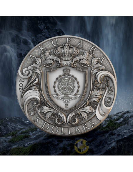 AKUPARA The World 2 Oz Silver Coin 5$ Niue 2026 - Coins & More - Próximamente