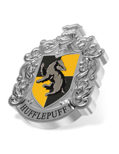 BLASON DE POUFFSOUFLE - HARRY POTTER 1 Oz Silver Coin 2$ Dollars Niue 2021 - Coins & More - Films et Séries