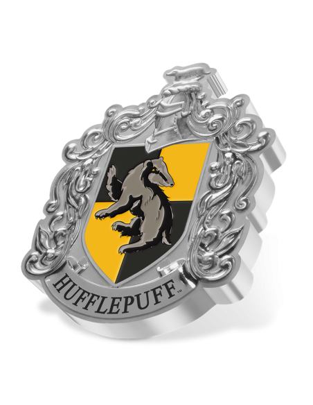 BLASON DE POUFFSOUFLE - HARRY POTTER 1 Oz Silver Coin 2$ Dollars Niue 2021 - Coins & More - Films et Séries