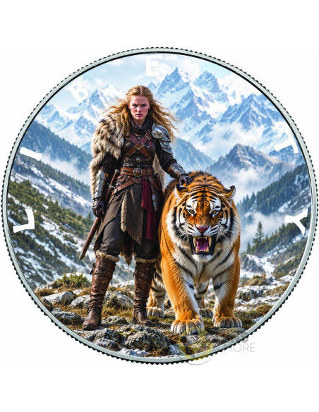 QUEEN OF THE TIGER PEAKS Queens of the Wild 1 Oz Silver Coin 1$ USA 2027 - Coins & More - À Venir