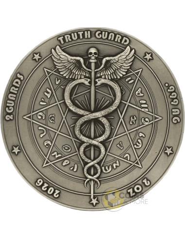 DIGITAL FORTUNA 2 Oz Silver Coin 2 Guards Truth Guard 2026 - Coins & More - Demnächst