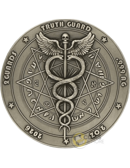 DIGITAL FORTUNA 2 Oz Silver Coin 2 Guards Truth Guard 2026 - Coins & More - Demnächst