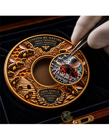 THE BEES AND THE HORNET Hive Battle 1 Kg Copper 1 Oz Silver Libertad Mexico 2026 - Coins & More - À Venir