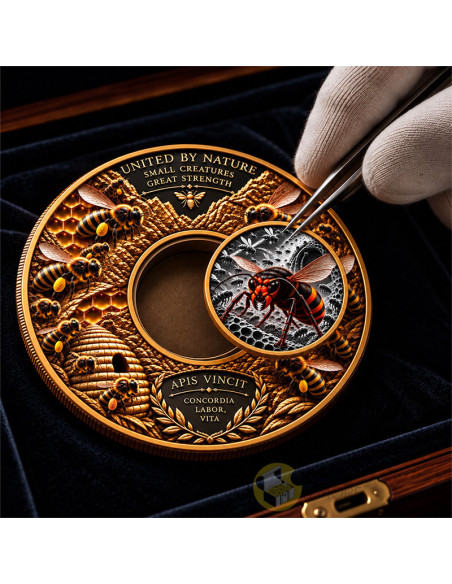 THE BEES AND THE HORNET Hive Battle 1 Kg Copper 1 Oz Silver Libertad Mexico 2026 - Coins & More - À Venir