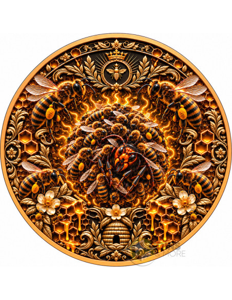 THE BEES AND THE HORNET Hive Battle 1 Kg Copper 1 Oz Silver Libertad Mexico 2026 - Coins & More - À Venir