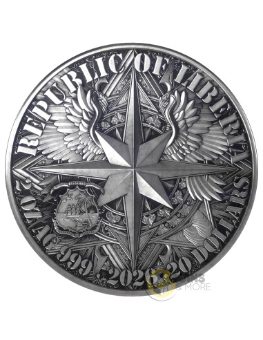 KNIGHT AND DRAGON Antiqued 2 Oz Silver Coin 20$ Liberia 2026 - Coins & More - Demnächst