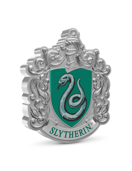 BLASON DE SERPENTARD - HARRY POTTER 1 Oz Silver Coin 2$ Dollars Niue 2021 - Coins & More - Films et Séries