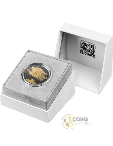 DOUBLE EAGLE 1 Oz Silver Proof Coin 1000 Satoshi United Crypto States 2027 - Coins & More - In Arrivo
