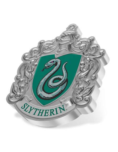 BLASON DE SERPENTARD - HARRY POTTER 1 Oz Silver Coin 2$ Dollars Niue 2021 - Coins & More - Films et Séries