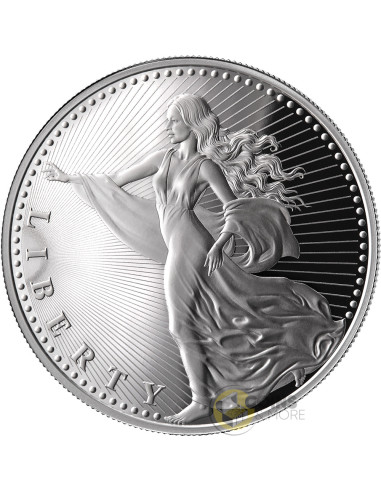 LIBERTY 1/2 Oz Silver Proof Coin 1000 Satoshi United Crypto States 2026 - Coins & More - In Arrivo