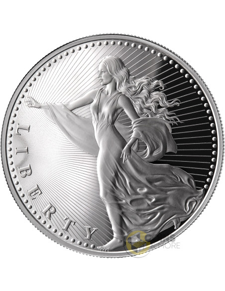 LIBERTY 1/2 Oz Silver Proof Coin 1000 Satoshi United Crypto States 2026 - Coins & More - In Arrivo