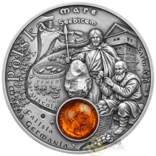 POLAND Amber Route Silver Coin 1$ Niue 2026 - Coins & More - In Arrivo