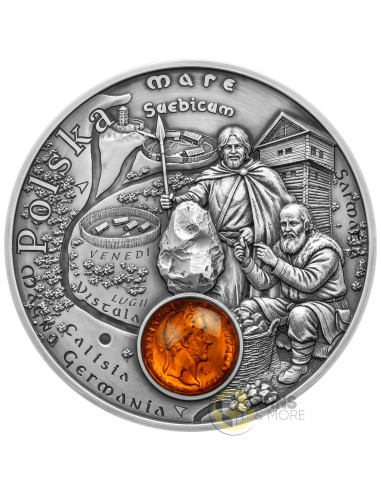POLAND Amber Route Silver Coin 1$ Niue 2026 - Coins & More - In Arrivo