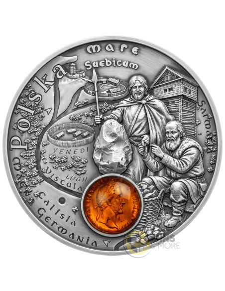POLAND Amber Route Silver Coin 1$ Niue 2026 - Coins & More - In Arrivo