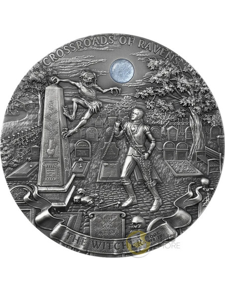 CROSSROADS OF RAVENS The Witcher 1Kg Kilo Silver Coin 50$ Niue 2026 - Coins & More - Demnächst