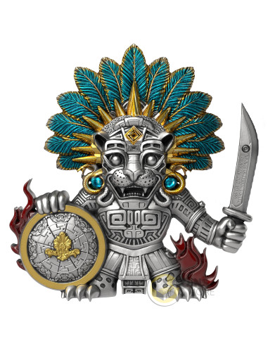 THE FEATHERED JAGUAR GUARDIAN 12g Silver Coin 1$ Liberia 2027 - Coins & More - Coming Soon