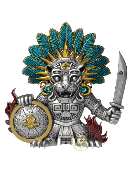 THE FEATHERED JAGUAR GUARDIAN 12g Silver Coin 1$ Liberia 2027 - Coins & More - Coming Soon