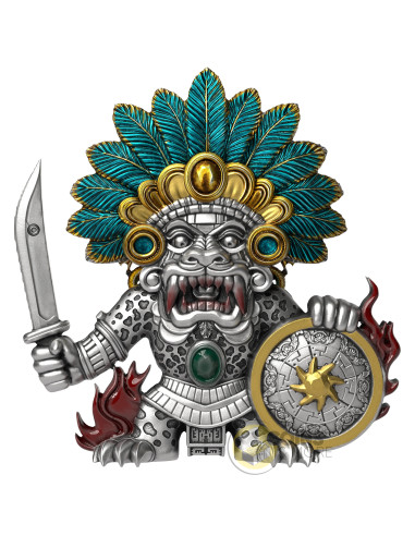 THE FEATHERED JAGUAR GUARDIAN 12g Silver Coin 1$ Liberia 2027 - Coins & More - Coming Soon